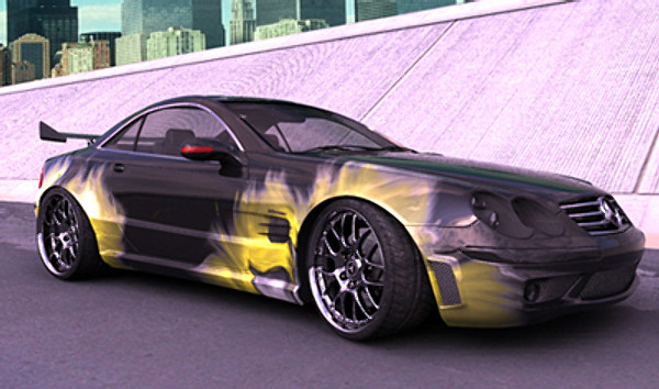 maya mercedes coupe sl - Mercedes sl65 special coupe... by mickyboys
